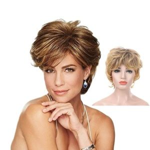 Short Wig for Women Blonde Pixie Cut  Wig with Natural Heat Resistant